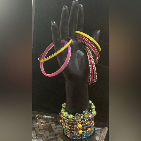 Curated New and Preloved Stack of Thirteen Bracelets - Picture 2 of 3